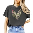 thumbnail image 4 of Ink Printed Camo Rooster Shirt for Women Farm Wife Graphic Tee Country Homestead Gift Pepper Shirt Adult X-Large, 4 of 8
