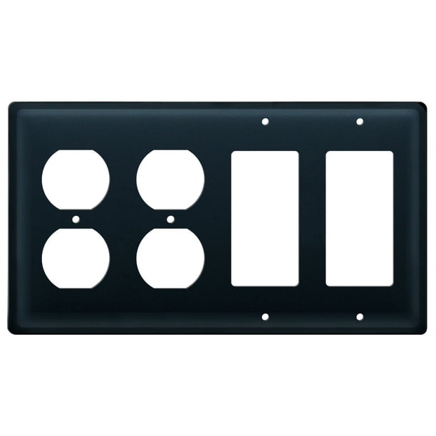 Plain Double Outlet and Double GFI Cover