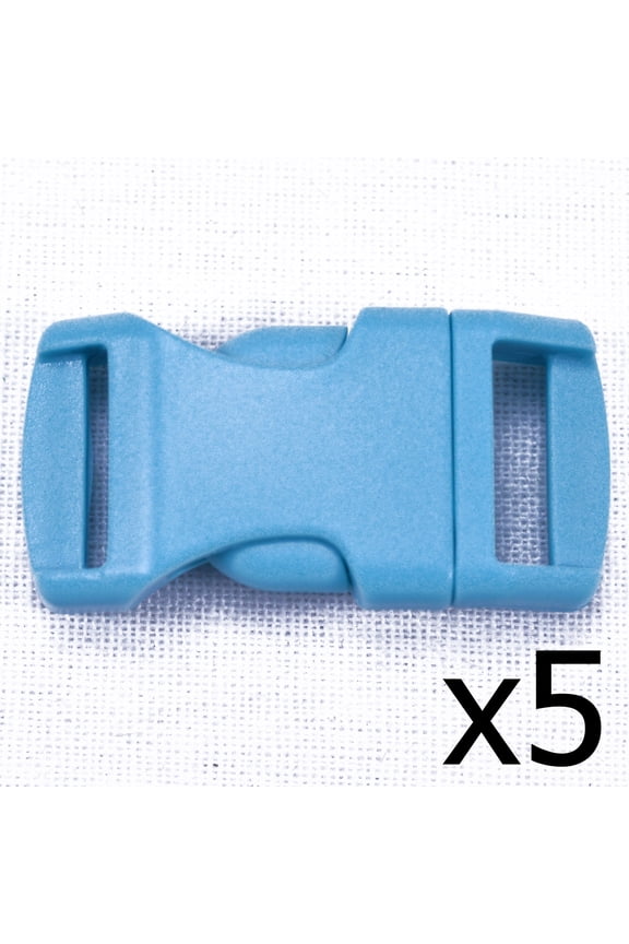 Turquoise 1/2 Inch Buckle - 5 pack - Great for Paracord