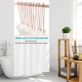 thumbnail image 5 of Pink Shower Curtain Hooks, 55 Inch Ball Chain Design, 12 Pack Rust-Resistant Metal Curtain Rings for Bathroom Rods, Heavy Duty 4.5mm Shower Curtain Hangers, 5 of 5