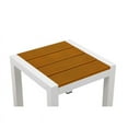 thumbnail image 4 of Pangea Home Table d'Appoint Patio à Cadre Moderne en Aluminium Brain en Teck Naturel, 4 of 4