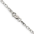 thumbnail image 3 of Sterling Silver 2.5mm Oval Fancy Rolo Chain (16 X 2.5) Made In India qfc85-16, 3 of 5