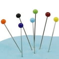 thumbnail image 2 of 500 Pcs Multicolor Glass Sewing Pins Straight Corsage Sticks for Quilting, Crafting, and Fabric Accessories, 2 of 6