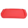 thumbnail image 1 of Bandeja de comida colorida de 3 uds, bandeja de plástico Binaural gruesa rectangular, bandejas de cafetería apilables resistentes al calor para HotelRed, 1 of 5