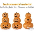 thumbnail image 4 of Active Mind Ltd 14 Inch Halloween Pumpkin LED Jack O' Lantern, Waterproof Scary Halloween Decor for Haunted House, Graveyard, Lawn, Pathway | Terrifying Yard Display, 4 of 7