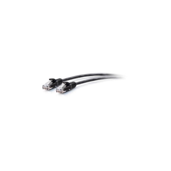 C2G 10ft Cat6a Snagless Unshielded UTP Slim Ethernet Patch Cable Black C2G30148