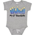 thumbnail image 3 of Inktastic My First Hanukkah with Lit Candles Boys or Girls Baby Bodysuit, 3 of 5