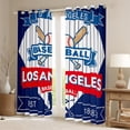thumbnail image 2 of Castle Fairy Teens Baseball Gamer Black Out Curtains,Sport Curtains Pack of 2 (42x63 Each), 2 of 6