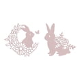 thumbnail image 4 of 1Set 2Pcs 2 Style Carbon Steel Cutting Dies Stencils for DIY Scrapbooking/Photo Album Decorative Embossing DIY Paper Card Matte Platinum Color Rabbit Pattern 8.6~8.8x8.2~9x0.08cm 1pc/style, 4 of 6