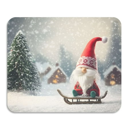 

ALAZA Dish Drying Mat for Kitchen Winter Gnome Christmas Scene Counter Absorbent Draining Pad 23.6 x19.7