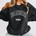 thumbnail image 2 of WEAIXIMIUNG Sweat à Rayures pour Femmes 3X Nouveau Pull à Col Rond Imprimé Lettres Manches Longues Hoodie, 2 of 6
