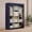 114#Blue, variant on Portable Cloth Closet Organizer, Modular Wardrobe Storage Cabinet for Clothes, Jackets, Coats, Foldable, Space-Saving, Non-Woven Fabric, Easy Assembly, Home, Dormitory, Bedroom