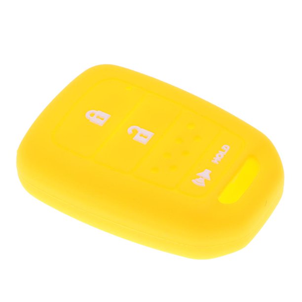 Llavero FOB Cubierta Piezas Reemplazo de Coche Amarillo