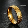 thumbnail image 4 of Unisex Metal Geometric Carved Tire Ring, Electroplated Design, Unique Automotive Style Gift for Car Enthusiasts, 4 of 10