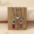 thumbnail image 1 of Bff Necklace For 8 Crystal Charms Best Friend Necklace Pendant Friendship Necklace Heart Matching Necklace For Couples Gifts, 1 of 4