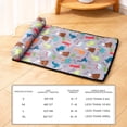 thumbnail image 2 of Ice Silk Dog Mat, Cooling Pet Pad for Cats and Dogs, Summer Heat Relief Bedding for Kennel Sofa Floor Car, Gray XL, 2 of 3