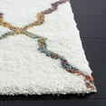 thumbnail image 3 of SAFAVIEH Berber Alastar Abstract Shag Area Rug, 2'3" x 8' Runner, Ivory/Multi, 3 of 8