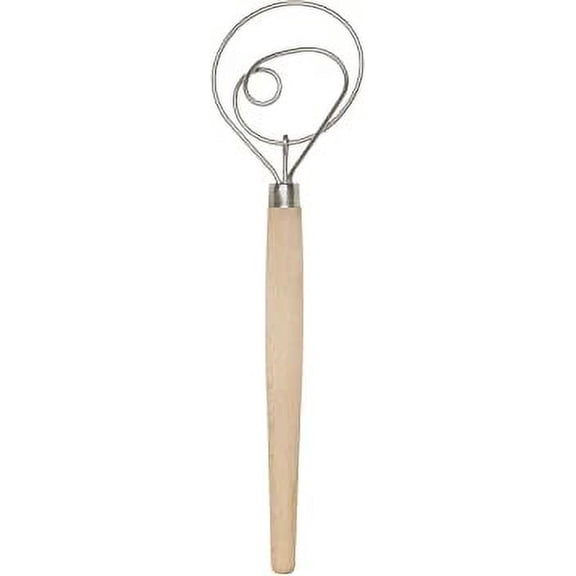 Mrs. Anderson's Baking Dough Whisk, Single-Loop, 12 Inch, 18/8 Stainless Steel, For Gently Mixing Doughs, Batters, And Bread Mixes