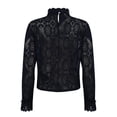 thumbnail image 4 of tklpehg Womens Long Sleeve Tee Shirts Fall Winter Crewneck Pullover Tops Lghitweight Comfy Tops Trendy Tops Long Sleeve Tops Solid Casual Loose Fit Blouse Black XL, 4 of 5