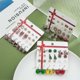 thumbnail image 2 of 12 Pairs New Design Trendy Christmas Earring Set Xmas Elk Snowflake Santa Claus Earrings Fashion New Year Christmas Jewelry Gift, 2 of 5