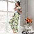 thumbnail image 5 of Logiee Cute Animal Sloth On A Branch Print Women Pajama Pants,Comfy Pj Bottom with Pockets & Drawstring,Stretch Casual Sleepwear-Small, 5 of 6