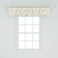 thumbnail image 2 of Ambesonne Summer Window Valance, Flowers Bouquet Blooms, 54" X 12", Beige Umber Cream, 2 of 3