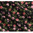 thumbnail image 3 of Soimoi Cotton Cambric Fabric Leaves,Rose & Peony Floral Printed Fabric 1 Yard 42 Inch Wide, 3 of 7