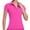 Hot Pink, variant on Women's Golf Polo Shirt V-Neck Short Sleeve Collarless Quick Dry Tennis Running T Shirt Fitness Drain Moisture Tops