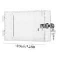 thumbnail image 4 of Caja de bloqueo de termostato universal con llave Acrílico para protector de termostato de pared (B), 4 of 7