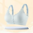 thumbnail image 6 of Aofany Plus Size Front Closure Bra Wireless Full Coverage Support with Wide Straps Print Comfort Bras Everyday Bras for Women, 36B/C-44B/C, 6 of 8