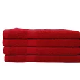 thumbnail image 3 of Huba Homes New Hand Towels 16x27 Inch Gym & Salon Towels, Ring Spun Soft Cotton 550 GSM Red 24 pack, 3 of 4