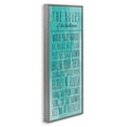 thumbnail image 3 of Stupell Industries Bathroom "The Rules" Turquoise , 13 x 30,Design by Anna Quach, 3 of 5
