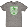 thumbnail image 2 of Men's 1863FC  Heather Gray VfL Wolfsburg Retro Crest Twisted Tri-Blend Slub T-Shirt, 2 of 3