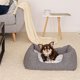 thumbnail image 2 of Cama para perros con cojín reversible, cesta para perros, (S) 60x50 cm Gris, 2 of 5