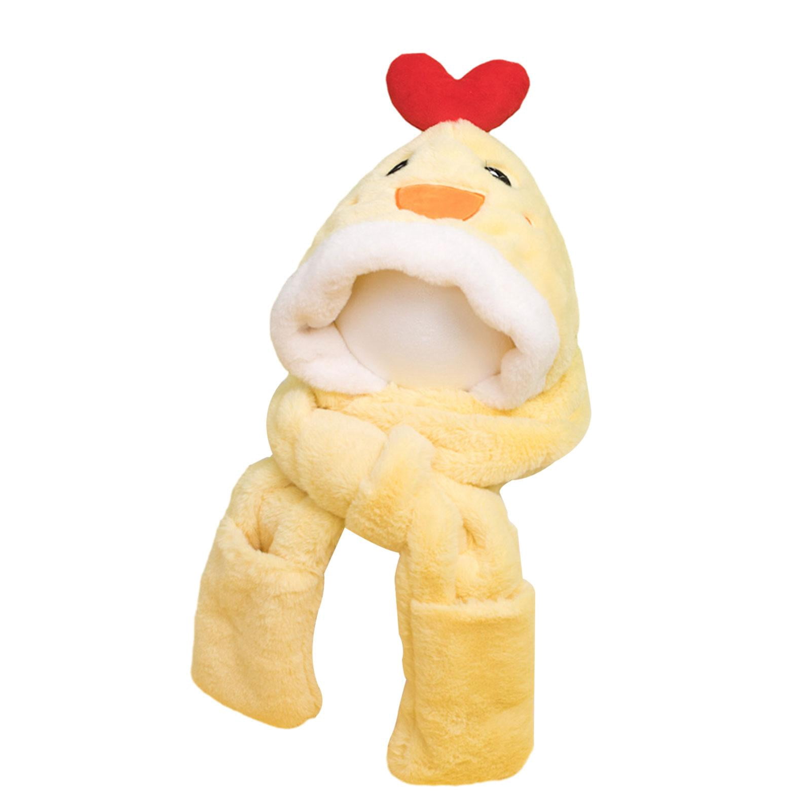 LeeQinersw Hooded Scarf Animals Hat Headgear Casual Ear Protection Cap Bonnet Soft Adorable Duck
