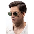 thumbnail image 3 of Lentes de Sol CARFIA de Acetato Polarizados para Hombre CA2307 con Lentes Verdes, 3 of 9