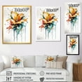 thumbnail image 4 of DESIGN ART Designart "Colorful Lily Splash Ii" Floral Lily Wall Art For Living Room 34 in. wide x 44 in. high, 4 of 5