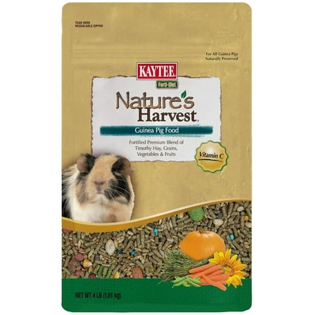 Kaytee Forti Diet Natures Harvest Guinea Pig Food [New Small Pet Supplies, Small Pet Guinea Pig Food, Kaytee, Small Pet Supplies] 4 lb