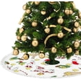 thumbnail image 3 of GZHJMY Christmas Forest Christmas Tree Skirt 36" for Indoor Outdoor Holiday Party Office Store Cupboard Decoration, 3 of 5