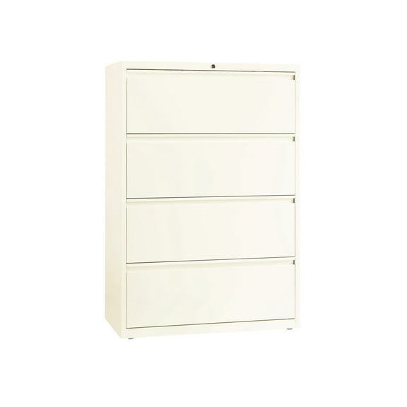 Hirsh 36 Inch Wide 4 Drawer Metal Lateral File Cabinet for Home and Office, Holds Letter, Legal and A4 Hanging Folders, Gray