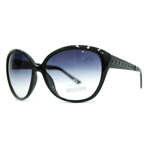 Dasein Oversized Fashion Sunglasses with Quilt-like Texture Design on Side