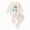 H154-White, variant on TOWED22 Baby Infant Toddler Girl 2 Piece Clothes Set Long Sleeve Round Neck Top and Joggers Outfits Clothing for Preschool(White,6-9 M)