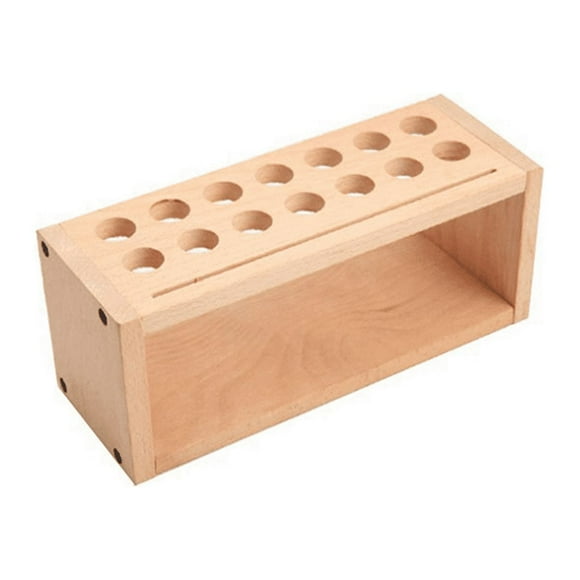Tool Rack DIY Leather Tool Rack Leather Art Printing Wax Line Storage Box Solid Wood Tool Storage Box-A