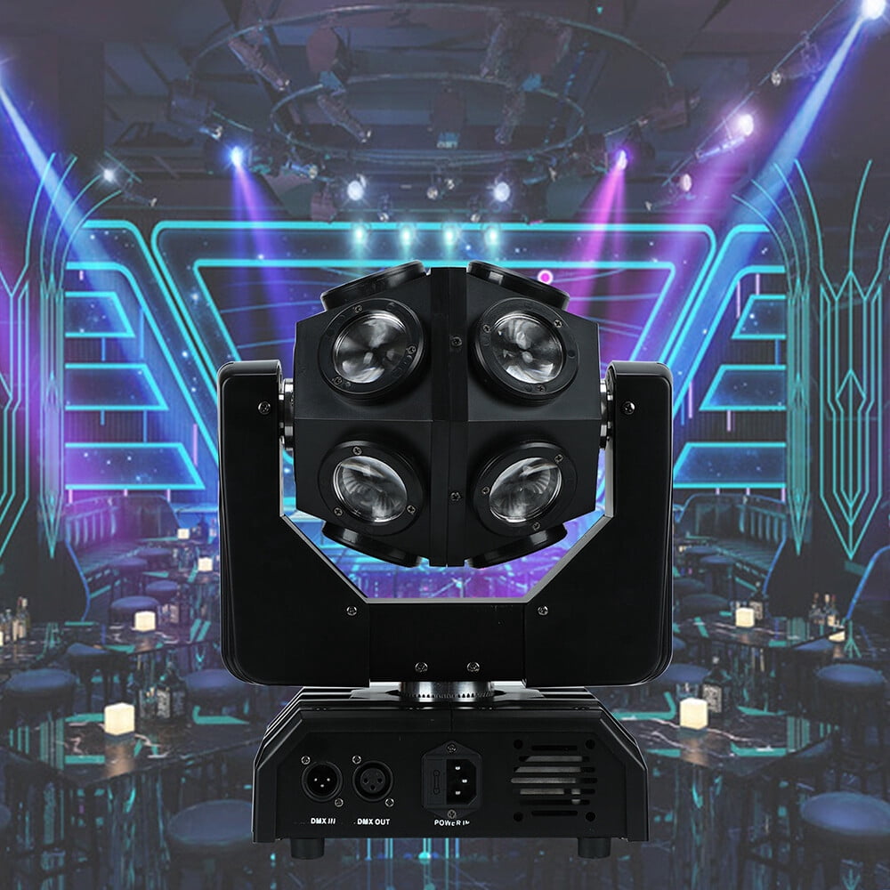 4in1 12*12W LED Beam Moving Head Light RGBW DMX DJ WeddingParty Stage Wash Light