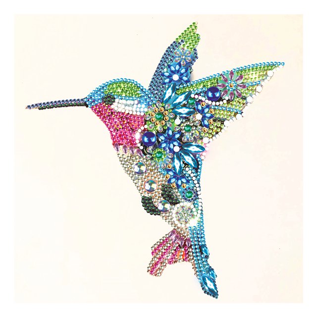 Kit Imágenes DIY 5D Con Forma Especial Diamantes Imitación Dibujo Pintura Búho Colibrí