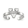 925 Sterling Silver Rh-plated LogoArt University of Virginia Toe Ring; for Adults and Teens; for Women and Men