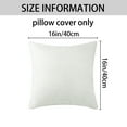 thumbnail image 5 of Unique Bargains Sofa Living Room Corduroy Decorative Throw Pillow Covers (2 Count) White 16" x 16", 5 of 6