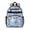 Baseballs and American, variant on Baseballs and Gloves Blue Pattern Backpack for School, Cute School Bag with Adjustable Shoulder Straps and Padded Back, 15.25"x11.5"x5.25"
