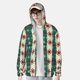 thumbnail image 2 of Fotbe Christmas Snowflakes Plaid Chaqueta con Protección Solar UPF 50+ para Hombre y Mujer, Camisa con Capucha y Bolsillos-3X-Large, 2 of 7