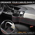 thumbnail image 6 of EcoNour Car Seat Gap Filler with Cup Holder & Headrest Hooks - 2 Pack Car Organizer, 6 of 9